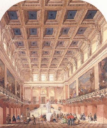 Philip Charles Hardwick The Booking Hall Euston Station Sweden oil painting art